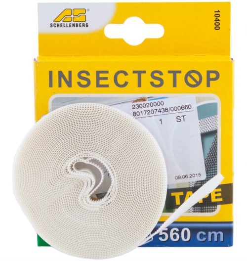 Selbstklebendes Klettband für Insektenschutzgitter transparent