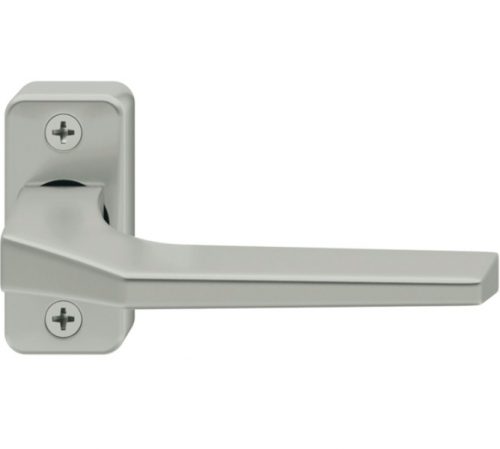 Drücker LINZ - auf Rosette, silber elox