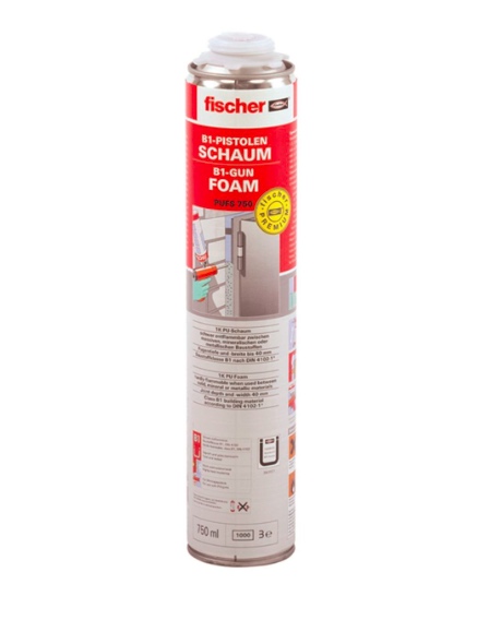 FISCHER PUFS 750 1K - Pistolenschaum 750 ml (schwer entflammbar)