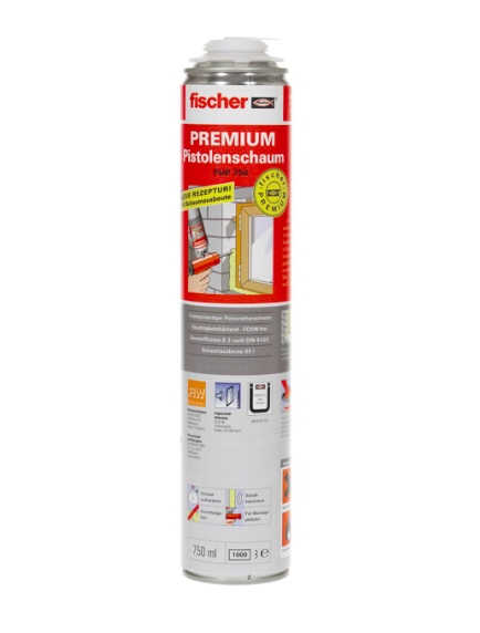 FISCHER 1 K-Pistolenschaum PUP 750