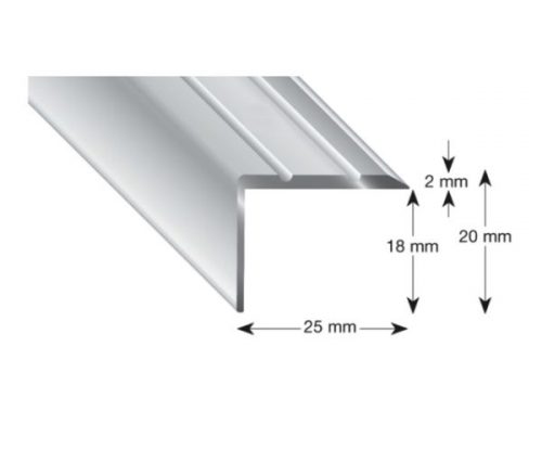 Treppenwinkel-Aluminium 25/20