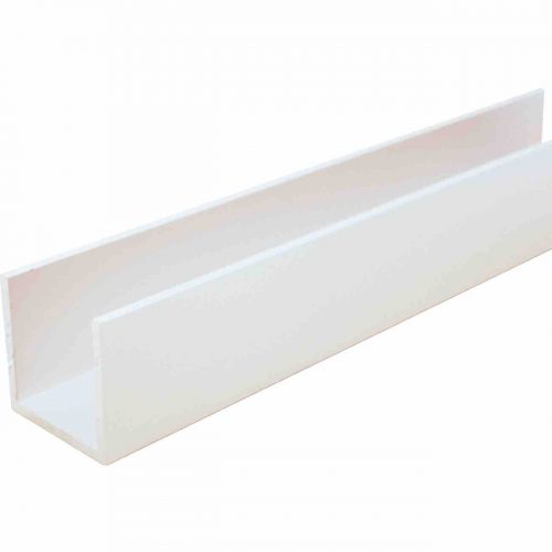 Aluminium U-Profil Weiß