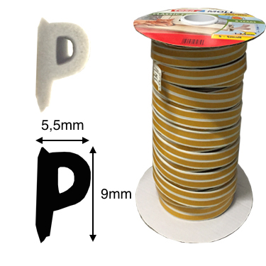 TESA - Gummidichtung für 2-5mm Fensterfuge