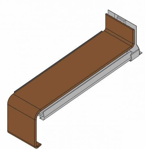 Stoßverbinder-Soft-mit-Dichtteil-Alu-gerader-Stoß-Dunkelbronze-C34