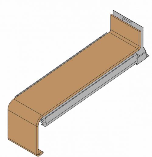 Stoßverbinder-Soft-mit-Dichtteil-Alu-gerader-Stoß-Mittelbronze-C33