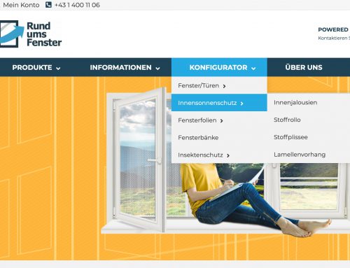 Innensonnenschutz online Konfigurator