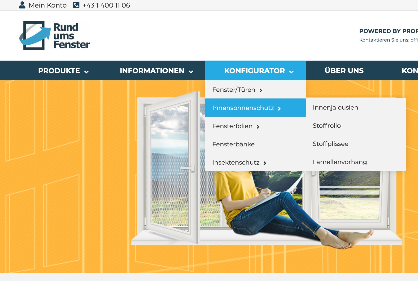 Inennsonnenschutz Online Konfigurator Tutorial