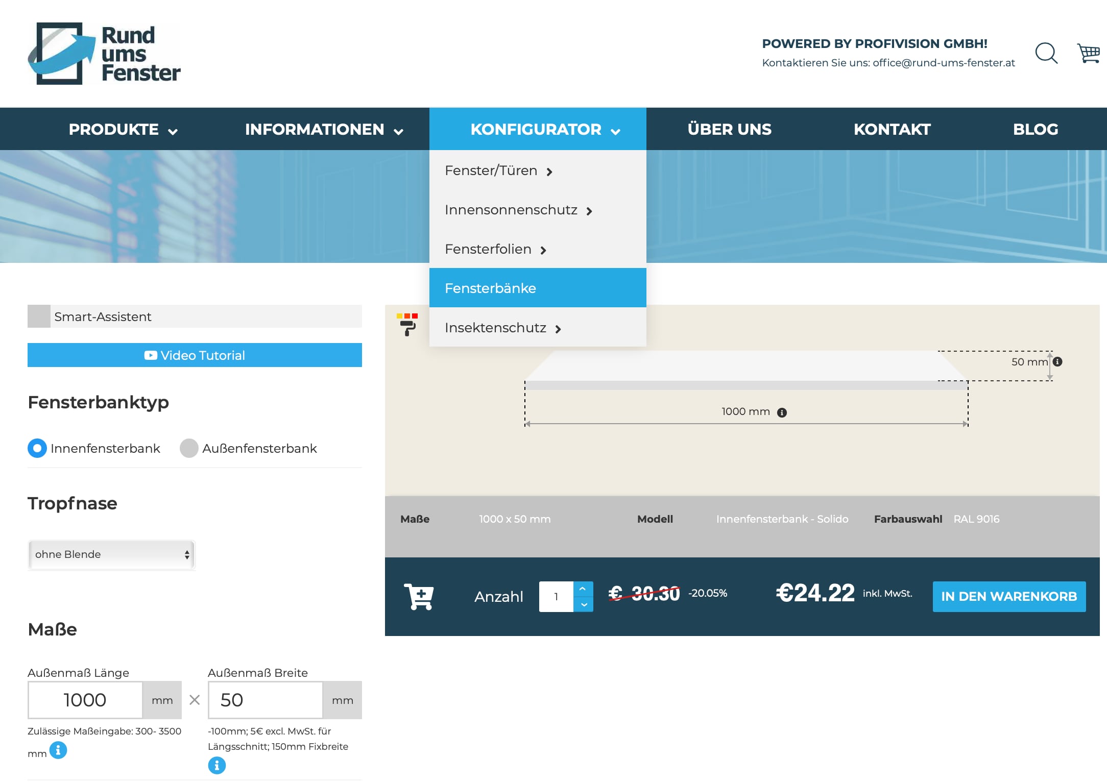 Innenfensterbänke-Online-Konfigurator-Smart-Asistent