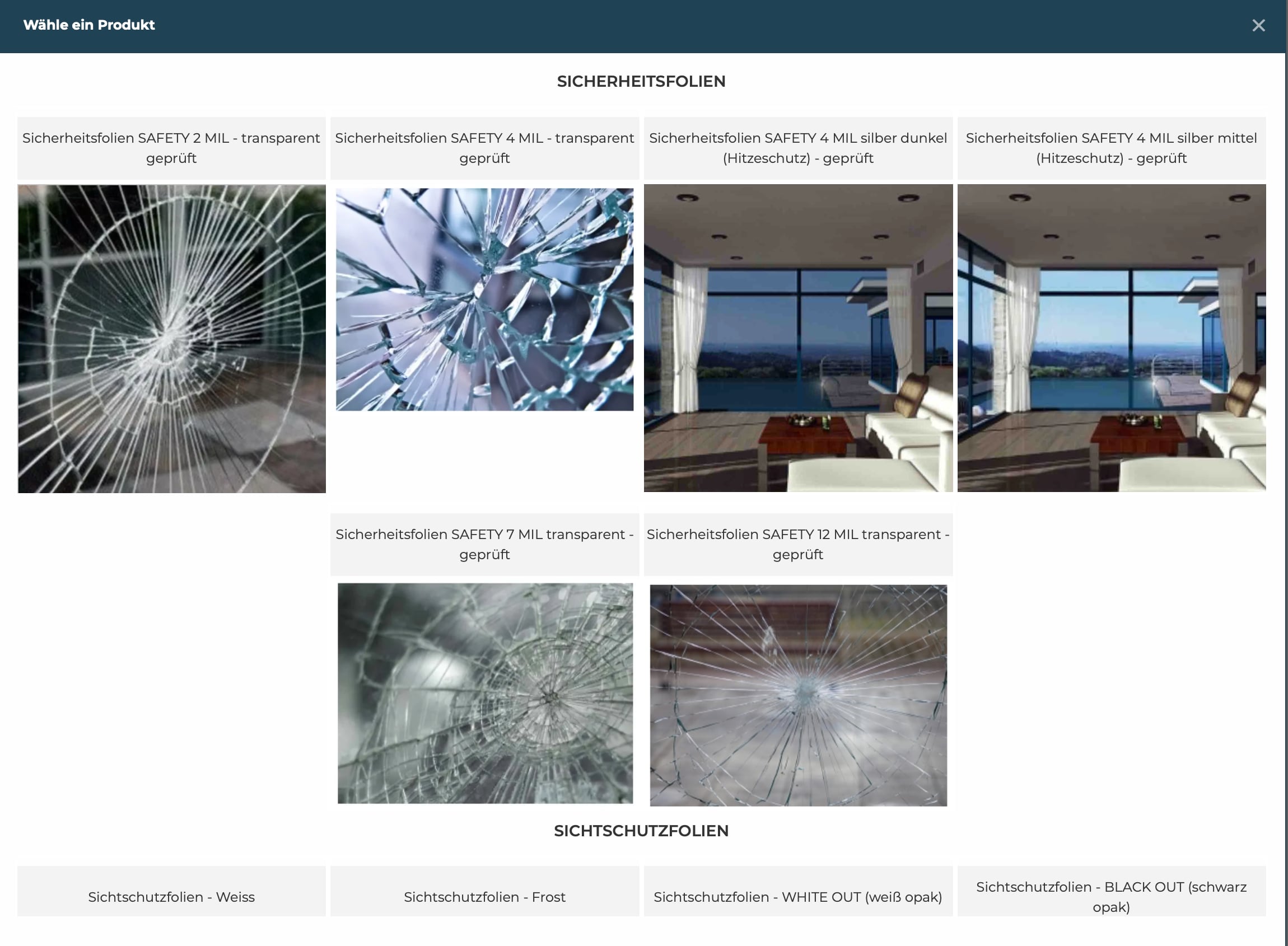 Fensterfolien-Sicherheitsfolien-Konfigurator-Smart-Asistent